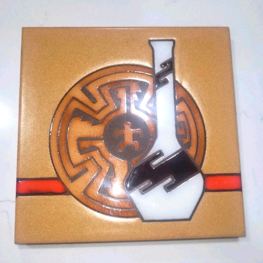 Masterworks Hand-crafted Art Tile Ceramic Tile Trivet Made In USA
